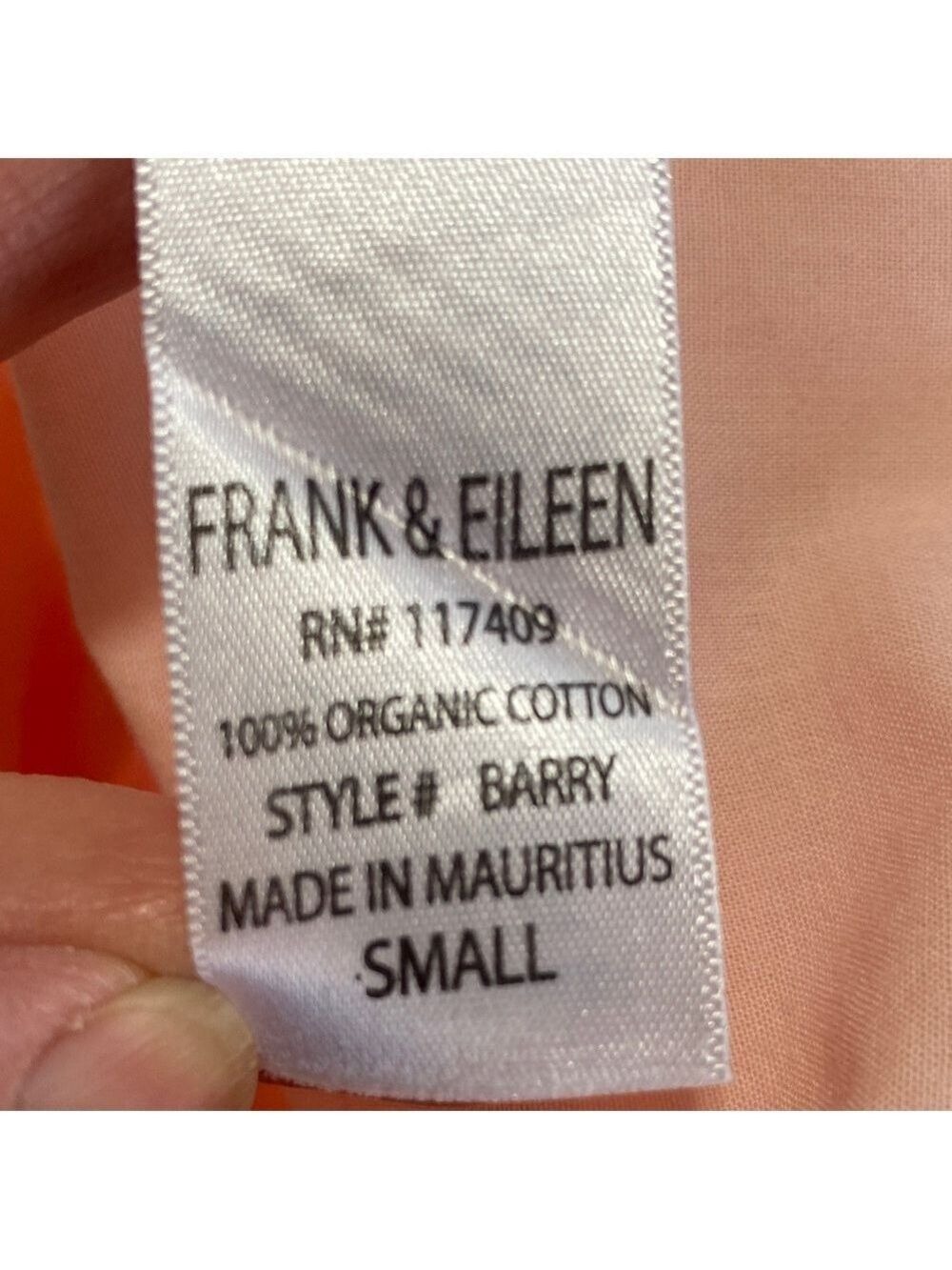 Frank & Eileen Light Peach Casual Button-Down Shirt - Picture 10 of 10